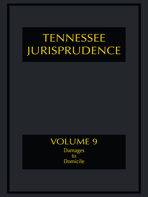 cover image of Tennessee Jurisprudence